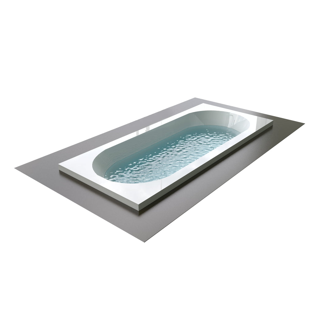 Alpenberger Symmetric Rechteckbadewanne aus Sanitäracryl, 170x80 cm oder180x80 cm