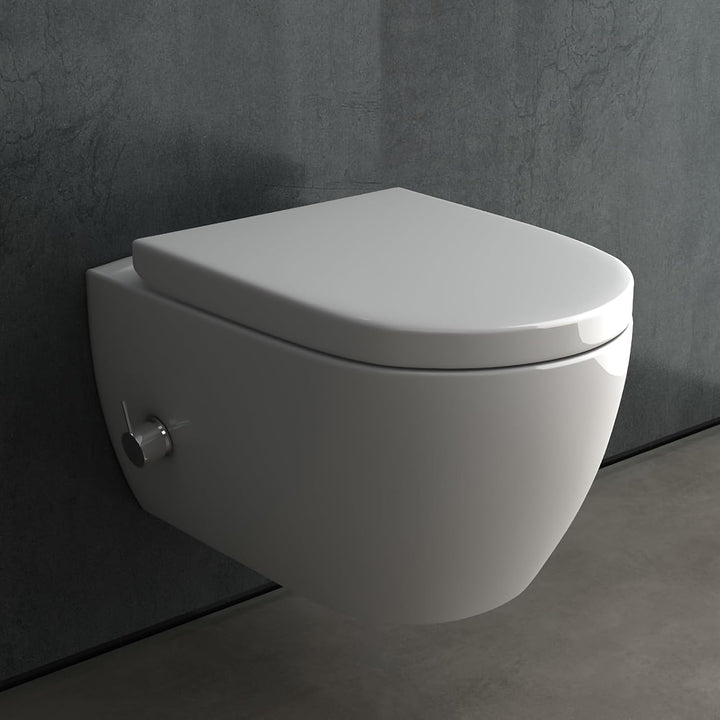 Alpenberger Diamond 7150 Hänge WC mit Bidet Funktion und Armatur