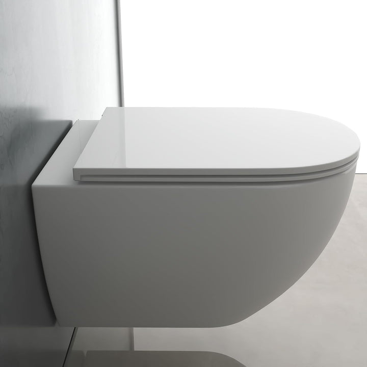 Alpenberger Cera 6200 Wand WC: Toilette Spülrandlos & Nano Slim Sitz