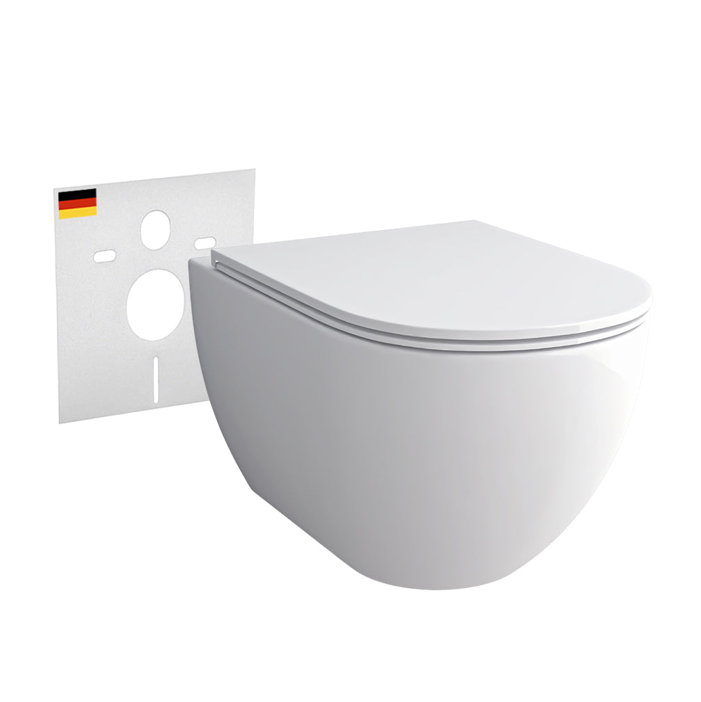 Alpenberger Cera 6201 Hänge Dusch-WC mit SLIM-WC-Sitz Spülrandlos