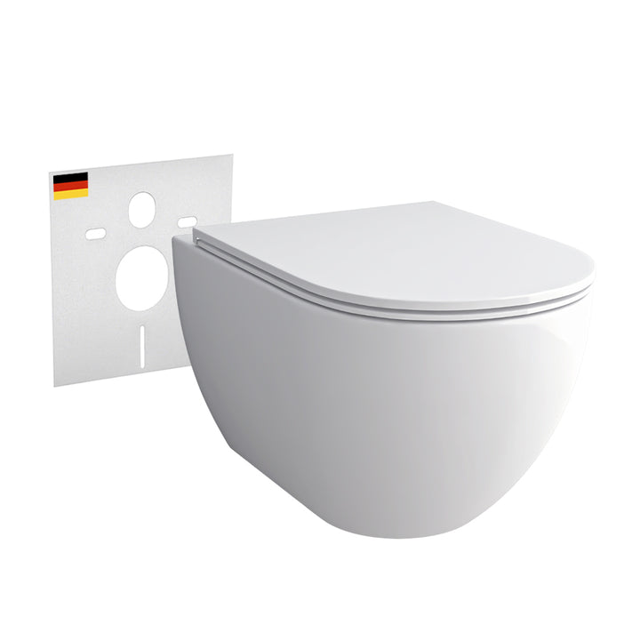 Alpenberger Cera 6201 Hänge Dusch-WC mit SLIM-WC-Sitz Spülrandlos