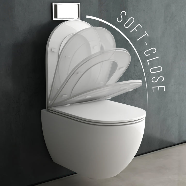 Alpenberger Cera 440-6200 Hänge-WC mit Cera-Slim SoftClose WC-Sitz