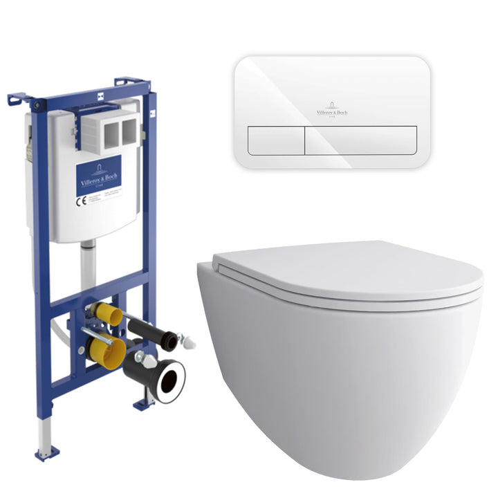 Alpenberger Hänge-WC Set: Spülrandlos inkl. Villeroy & Boch ViConnect Technik