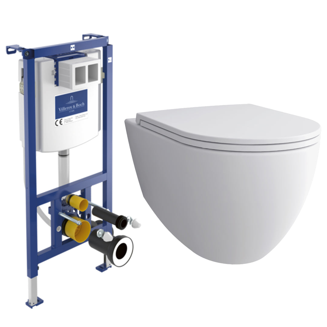 Alpenberger Hänge-WC Set: Spülrandlos inkl. Villeroy & Boch ViConnect Technik