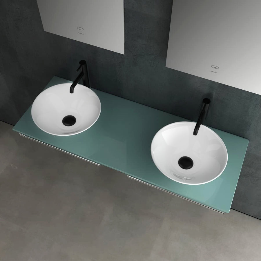 Aufsatzwaschbecken mit Keramikplatte