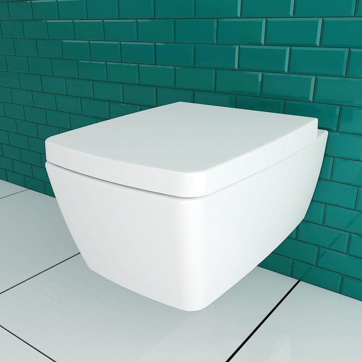 VitrA Metropole Tiefspüler Spülrandloses Keramik Dusch WC | WC Sitz Absenkautomatik | VitrA-Clean Beschichtung