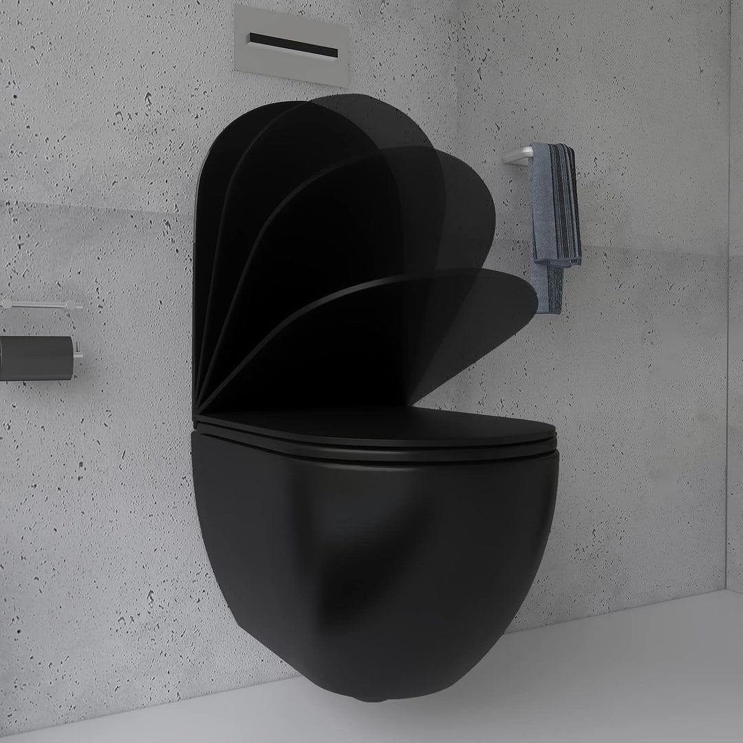 Alpenberger Cera 6300 Hänge-WC Schwarz: Tiefspüler mit Soft-Close