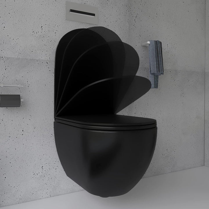 Alpenberger Cera 6300 Hänge-WC Schwarz: Tiefspüler mit Soft-Close