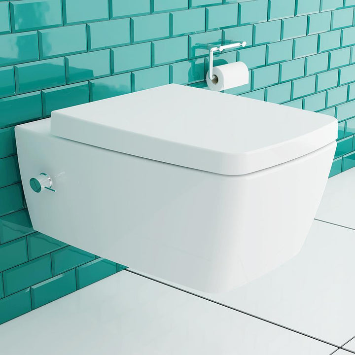 VitrA Metropole Tiefspüler Spülrandloses Keramik Dusch WC | WC Sitz Absenkautomatik | VitrA-Clean Beschichtung