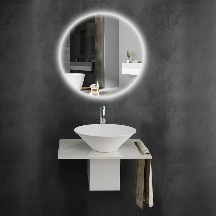Alpenberger Design-Waschtisch Set – 60 | 77 | 130 cm – mit optionalem LED-Spiegel & Hochschrank