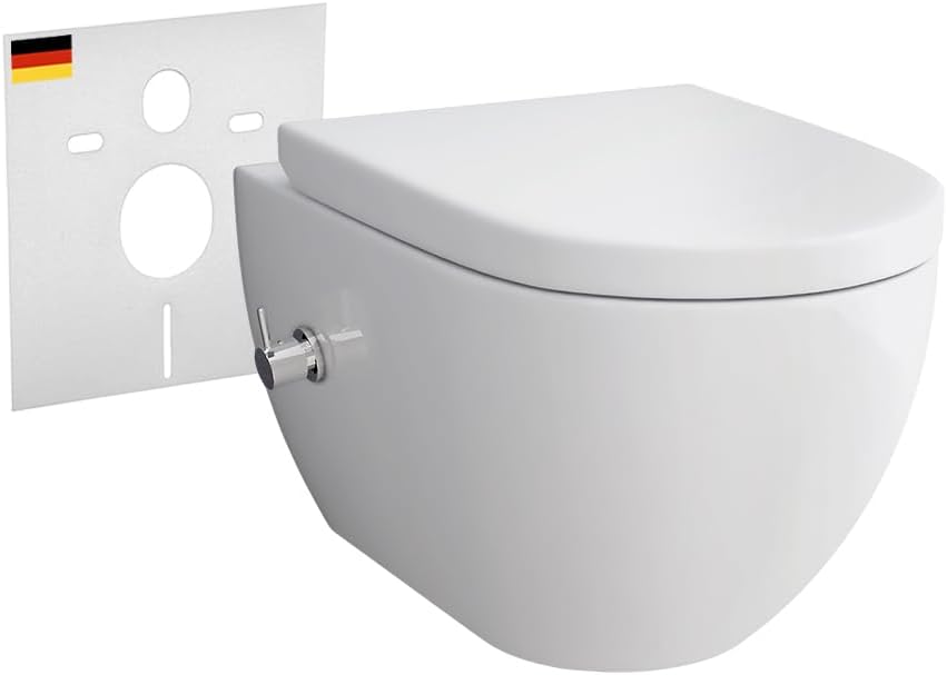 Alpenberger Cera 6250: Spülrandloses Dusch-WC mit Nano Beschichtung