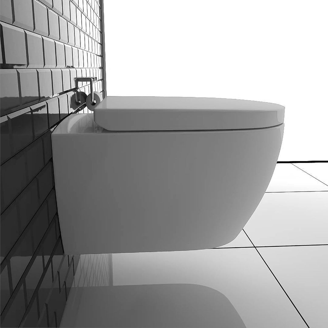 Alpenberger Wand-WC spülrandlos mit Bidet-Funktion & Soft-Close Sitz – Dusch-WC für Geberit & gängige Vorwandelemente