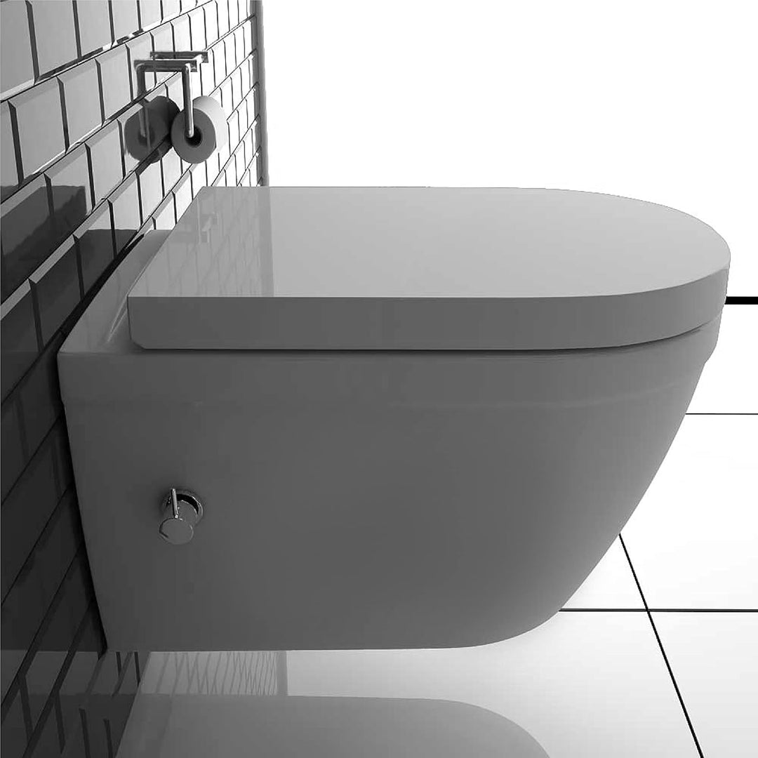 Alpenberger Almeira 8250 Hänge Dusch WC mit Armatur & Spülrandlos