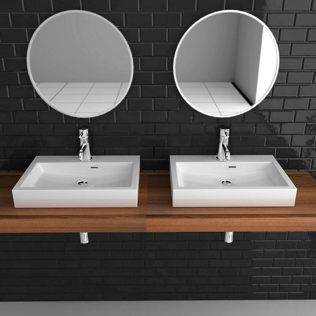 Alpenberger Sera 600 Waschbecken Hänge- & Aufsatzbecken mit Überlauf