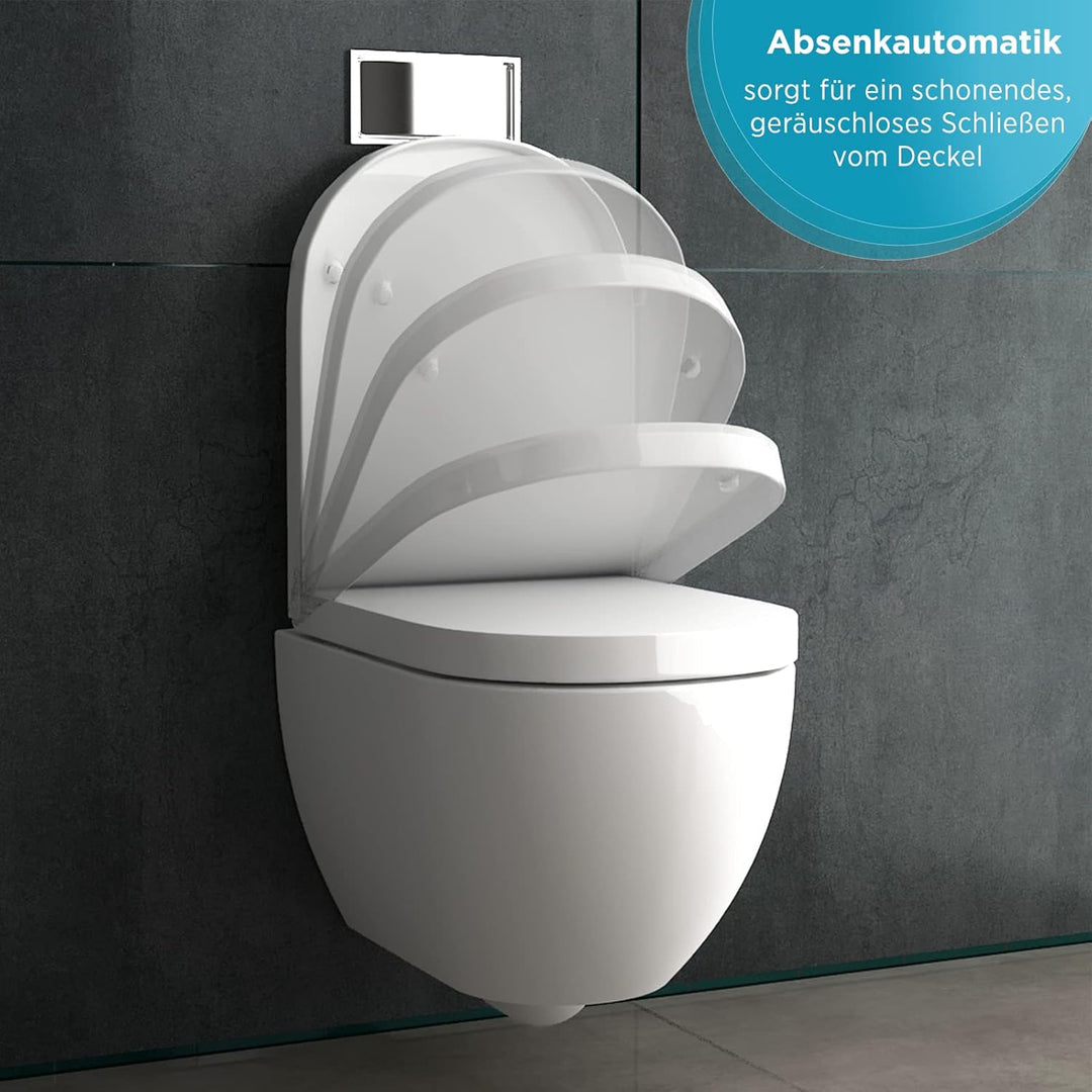 Alpenberger Cera 6200 Hänge WC Spülrandlos + Nano + WC-Sitz Softclose