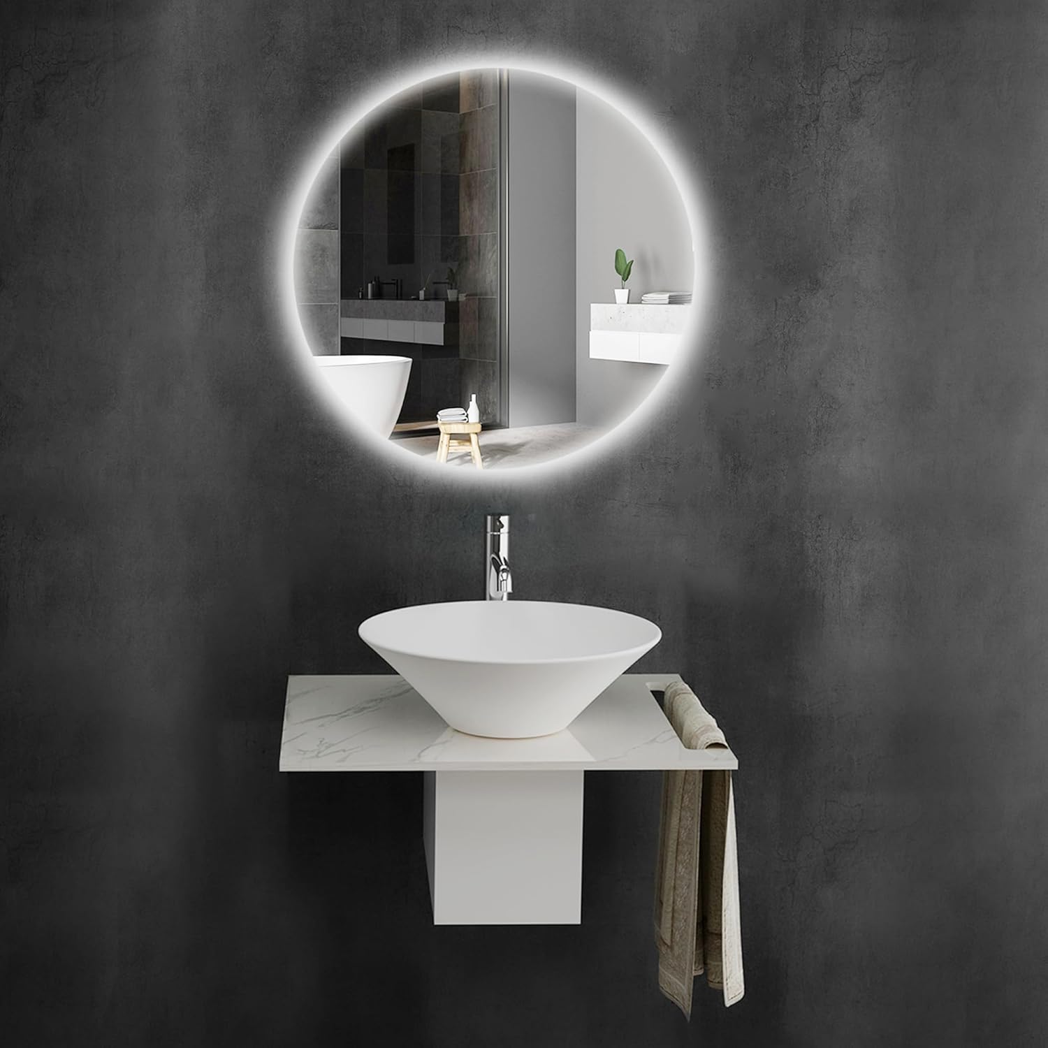 Aufsatzwaschbecken Set 60 cm