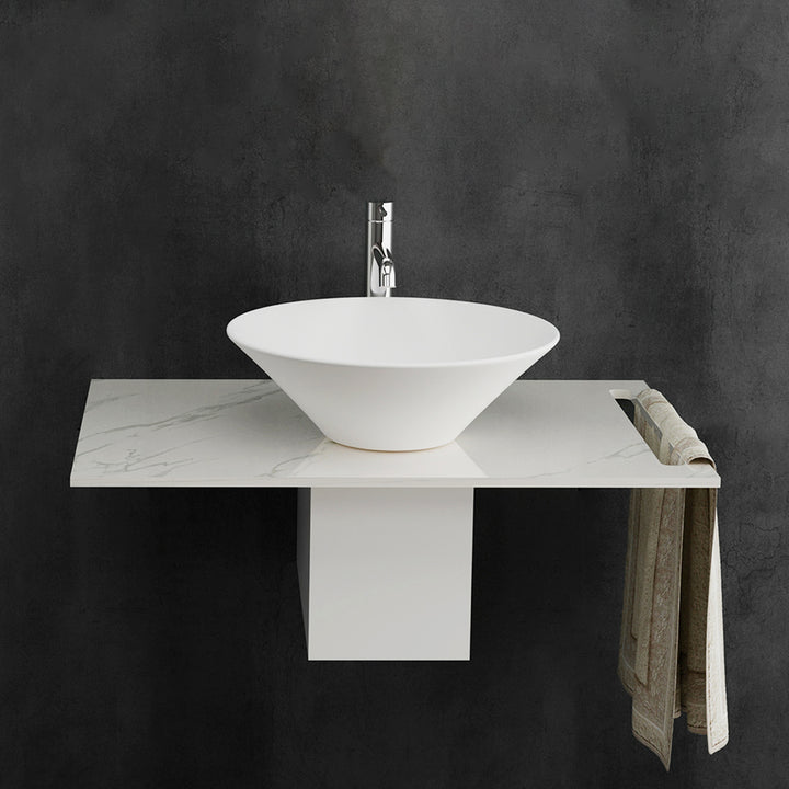 Alpenberger Design-Waschtisch Set – 60 | 77 | 130 cm – mit optionalem LED-Spiegel & Hochschrank