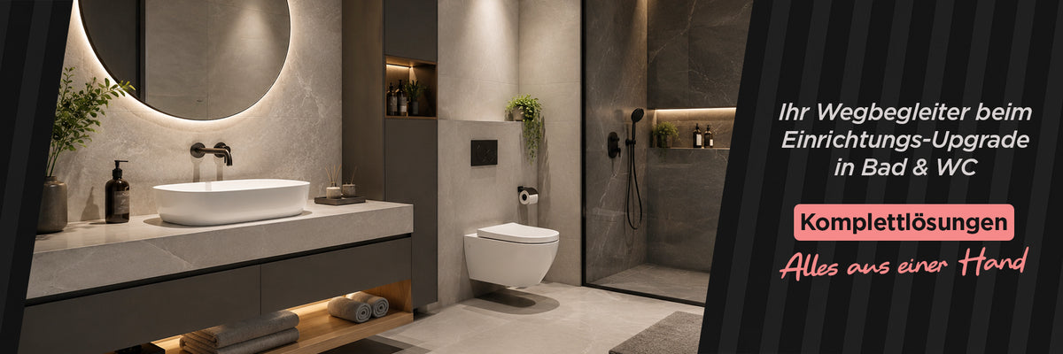 Komplettlösungen für Bad & WC – alles aus einer Hand