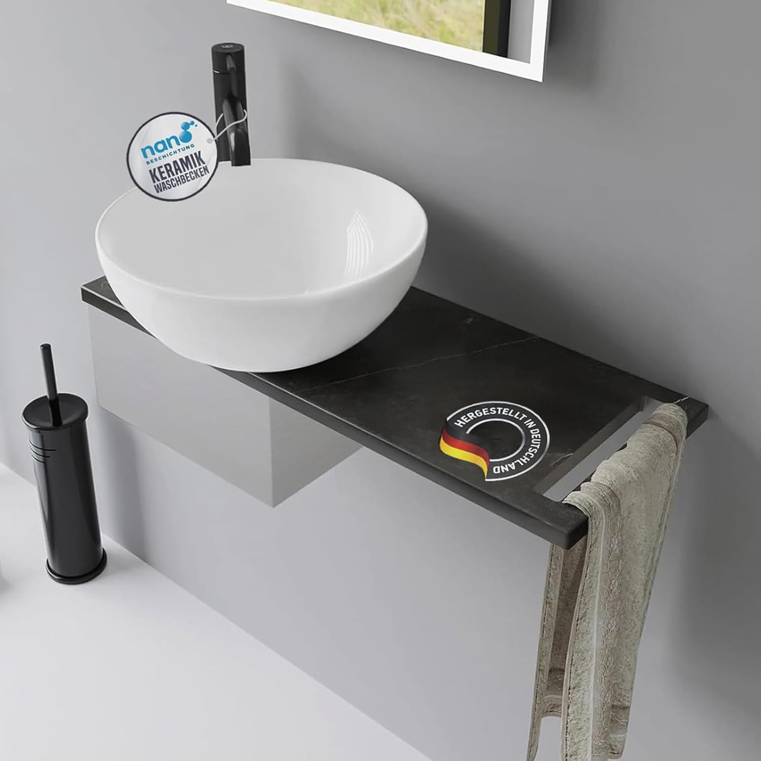 Aufsatzwaschbecken Set Aragon