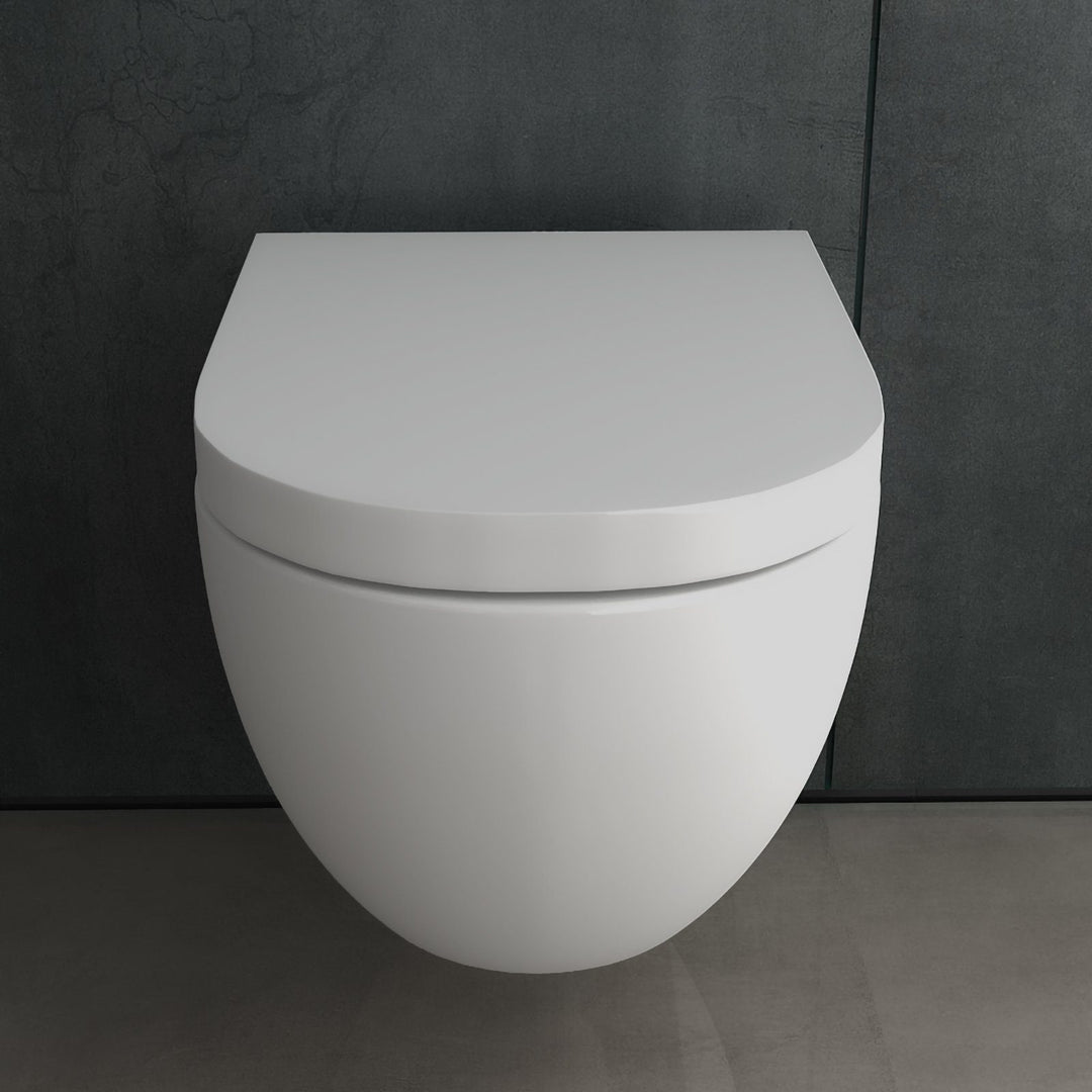 Alpenberger Wand-WC Komplettset spülrandlos mit Bidet-Funktion & Geberit Duofix UP320 Vorwandelement inkl. Soft-Close Sitz