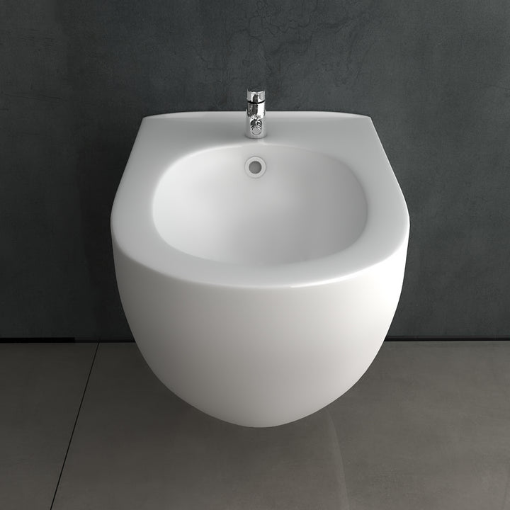 Alpenberger Diamond 7200 Hänge-Bidet Keramikschüssel mit Hahnloch