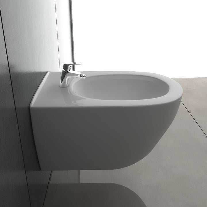 Alpenberger Diamond 7200 Hänge-Bidet Keramikschüssel mit Hahnloch