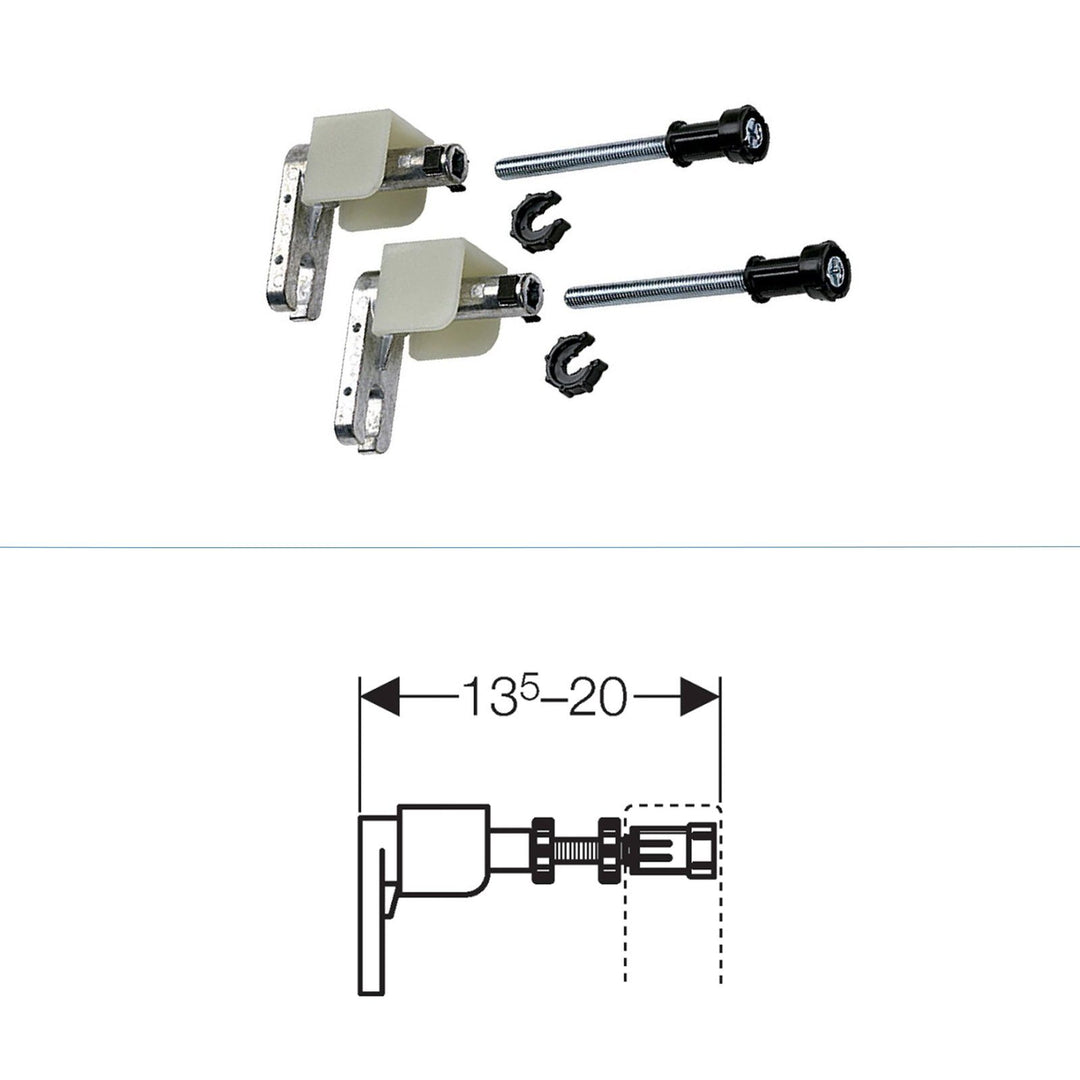 Alpenberger Wand-WC Komplettset spülrandlos mit Bidet-Funktion & Geberit Duofix UP320 Vorwandelement inkl. Soft-Close Sitz
