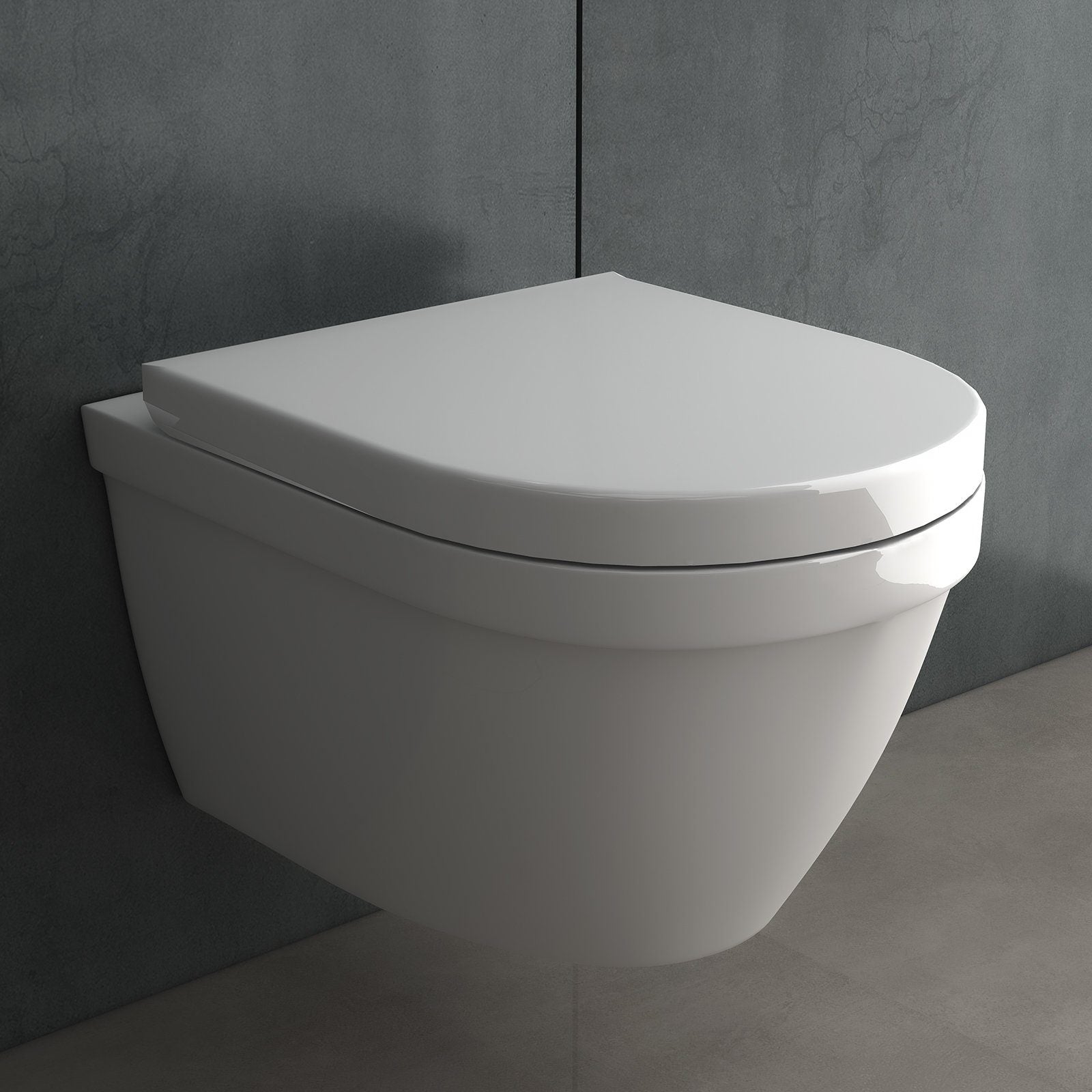 Alpenberger Wand-WC Set spülrandlos mit Bidet-Funktion & Nano-Beschichtung – Geberit UP320 inkl. Sigma 20 Platte