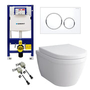 Alpenberger Wand-WC Set spülrandlos mit Bidet-Funktion & Nano-Beschichtung – Geberit UP320 inkl. Sigma 20 Platte