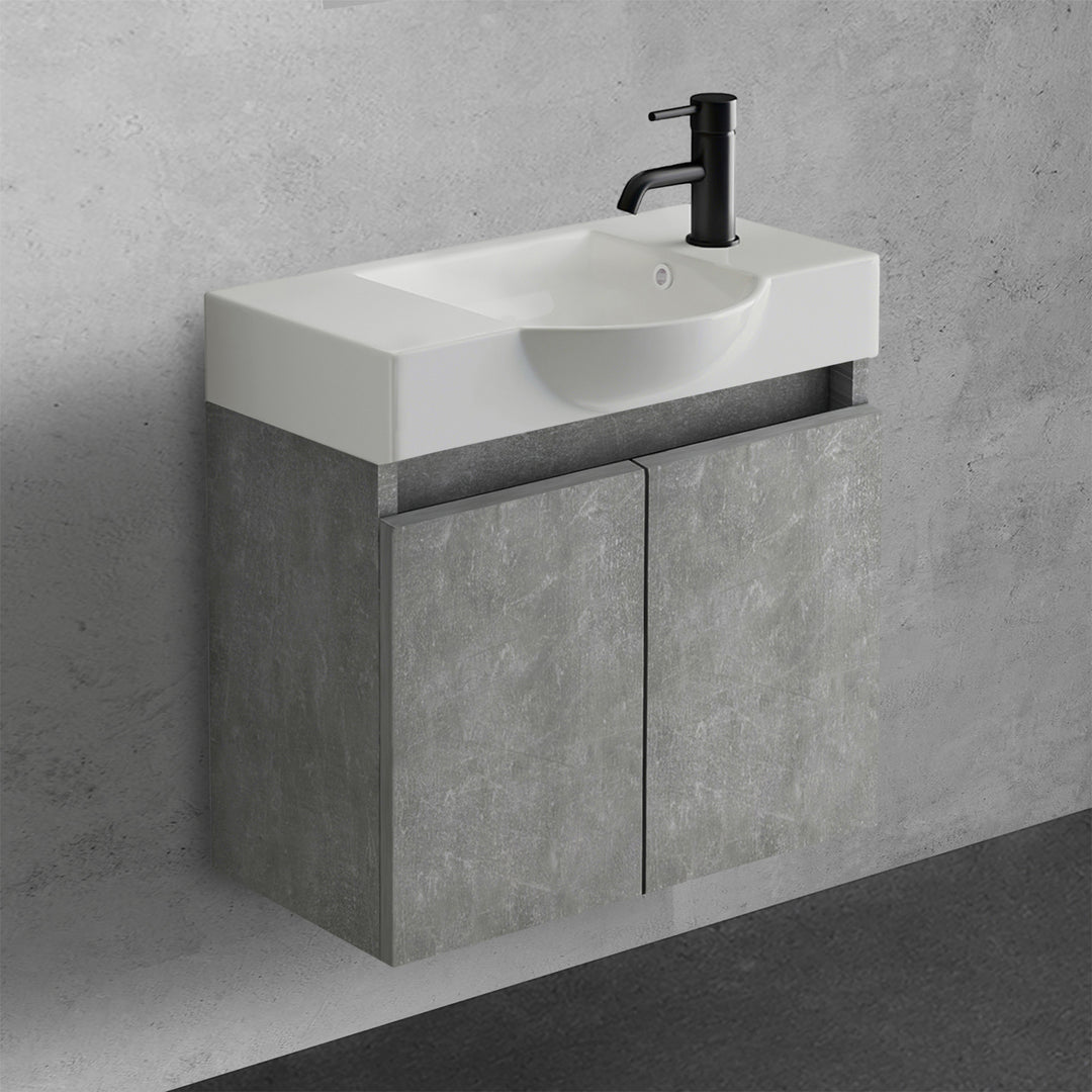 Alpenberger Keramik Waschbecken 340-Lugano-550 + Unterschrank Lugano-550