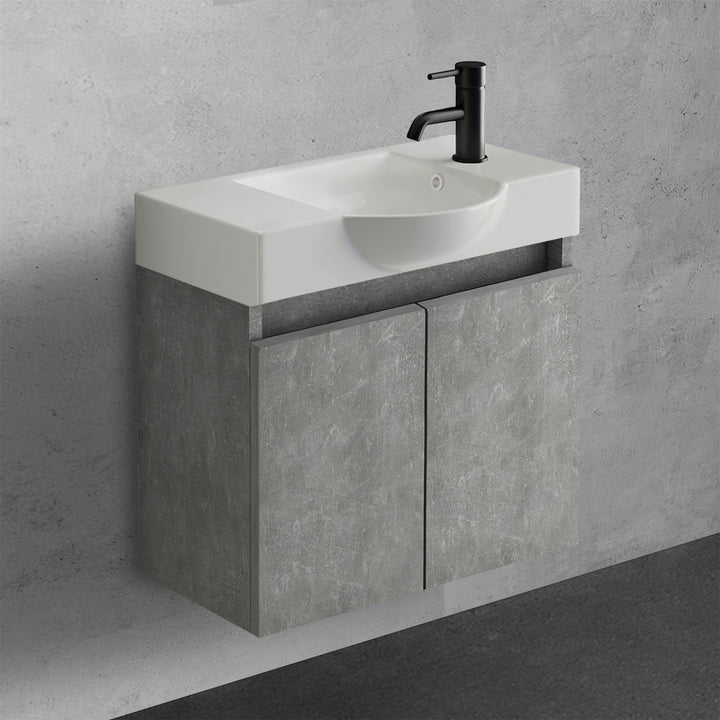 Alpenberger Keramik Waschbecken 340-Lugano-550 + Unterschrank Lugano-550