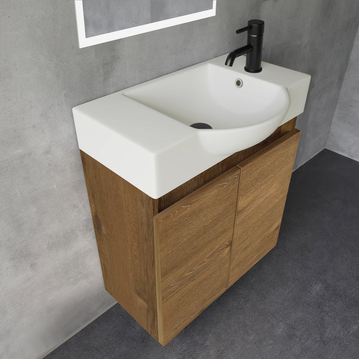 Alpenberger Keramik Waschbecken 340-Lugano-550 + Unterschrank Lugano-550