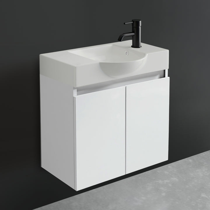 Alpenberger Keramik Waschbecken 340-Lugano-550 + Unterschrank Lugano-550