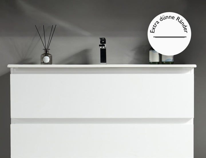 Alpenberger 340 Vivento 80 Unterschrank Weiss glänzend