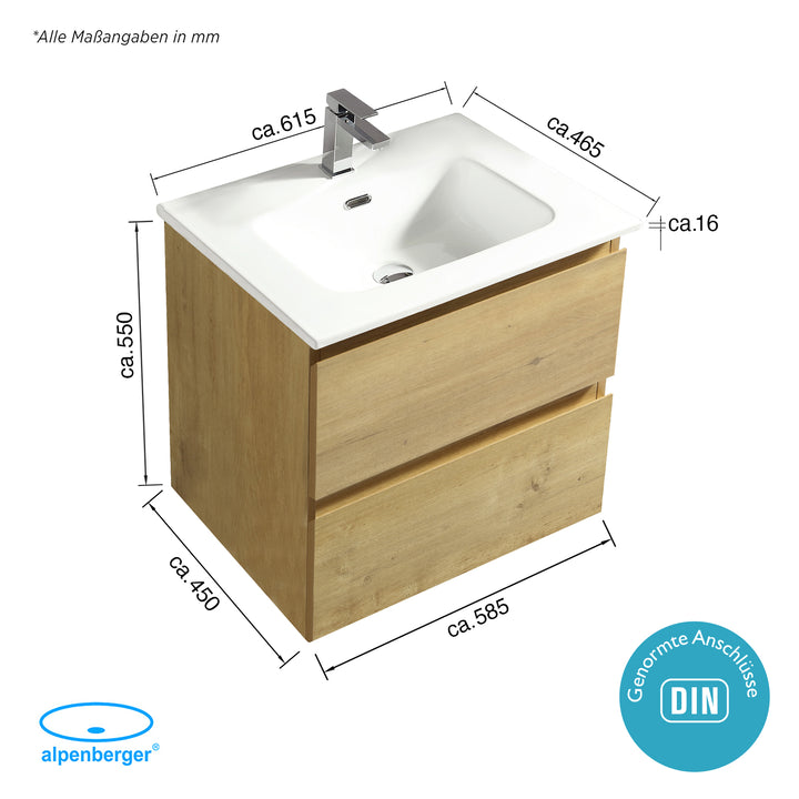SET KWB 340-VIVENTO-60 + US VIVENTO-60 Eiche Natur