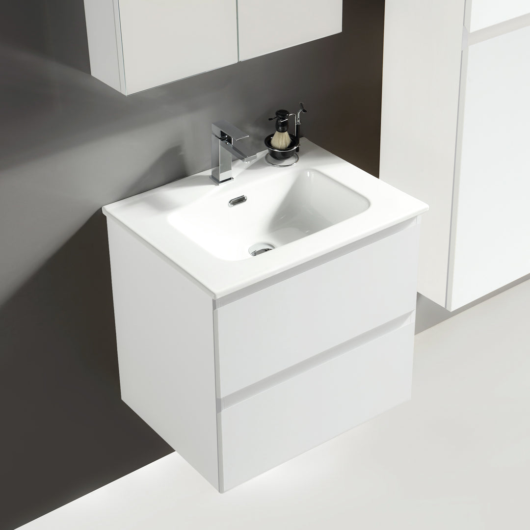 Alpenberger VIVENTO-60 + Unterschrank VIVENTO-60 Weiss glänzend