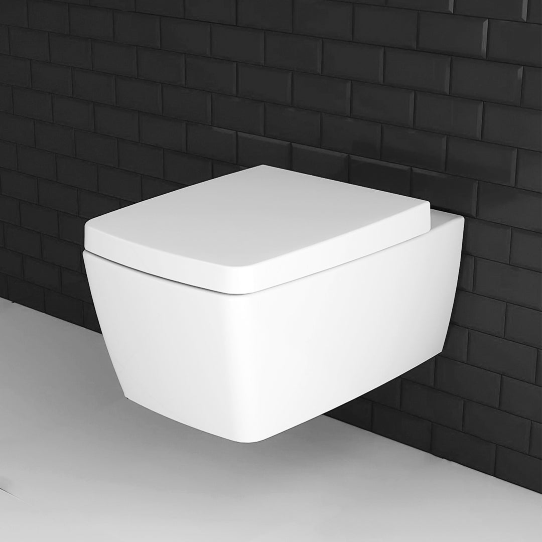 VitrA Metropole Tiefspüler Spülrandloses Keramik Dusch WC | WC Sitz Absenkautomatik | VitrA-Clean Beschichtung