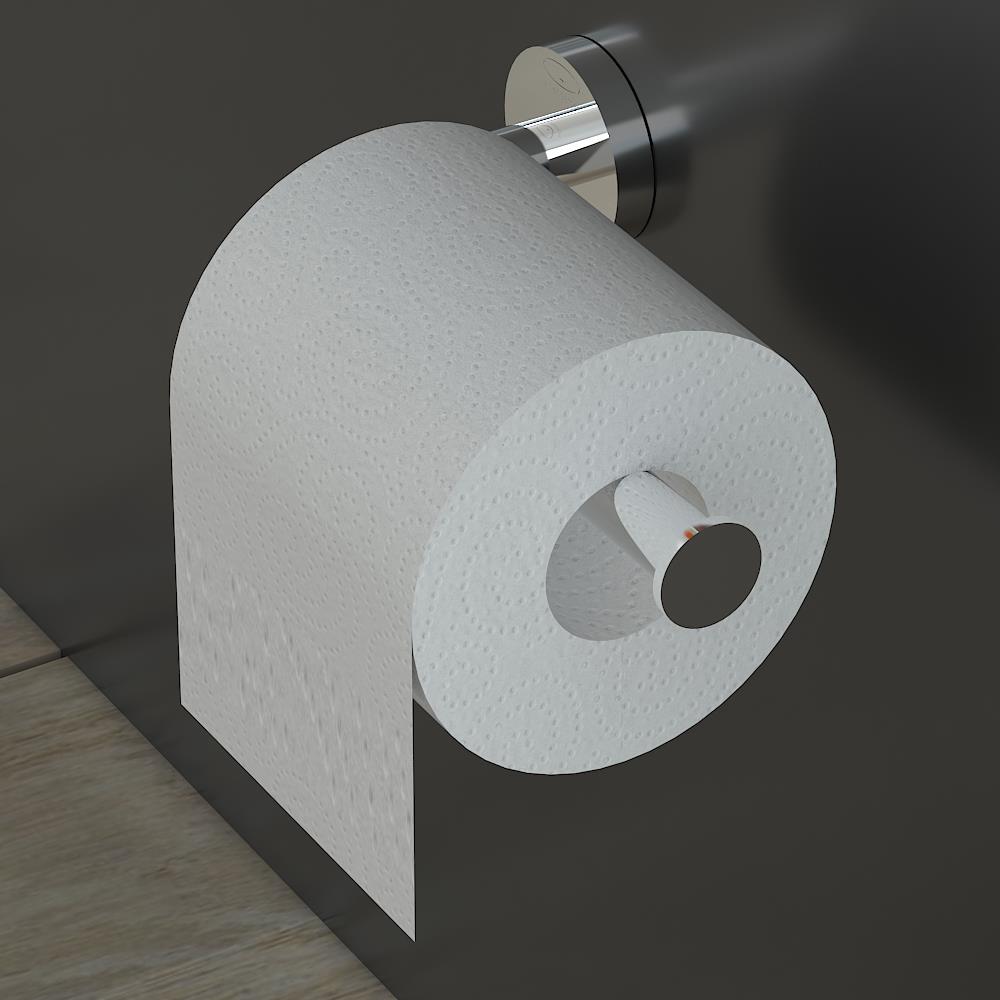 Alpenberger Toilettenpapierhalter 3686W: Towel Ring Messing Verchromt