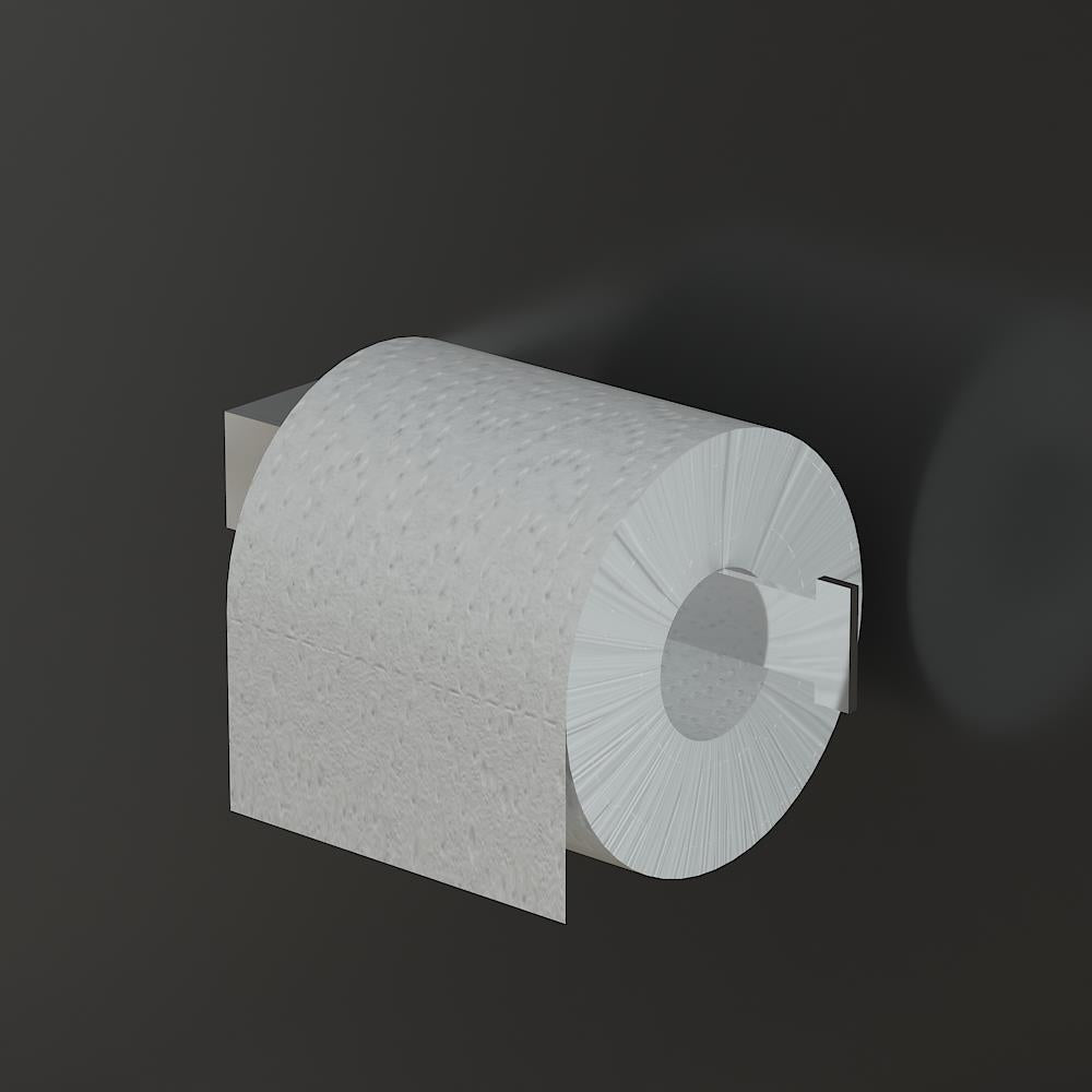 Alpenberger Towel Ring 3380: Toilettenpapierhalter mit Eckigem Design