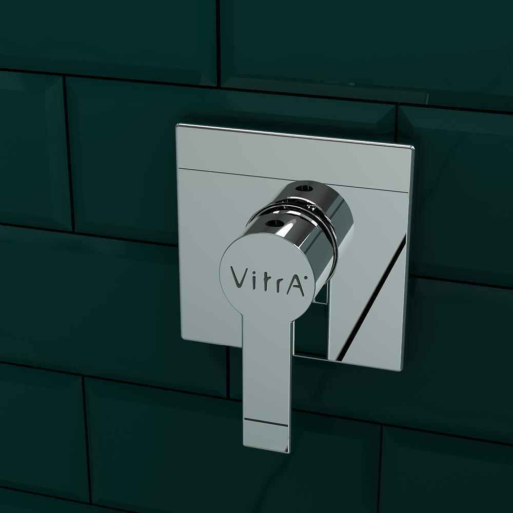 VitrA Mischarmatur mit Unterputz Absperrventil in Chrom für Dusch-WCs